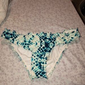 Tie die cheeky bikini bottoms